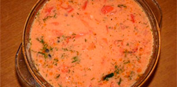 томатный суп с водкой