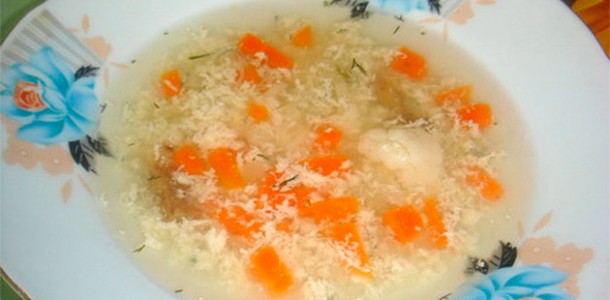 куриный суп с рисом и сметаной