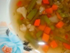 овощной суп с крупами