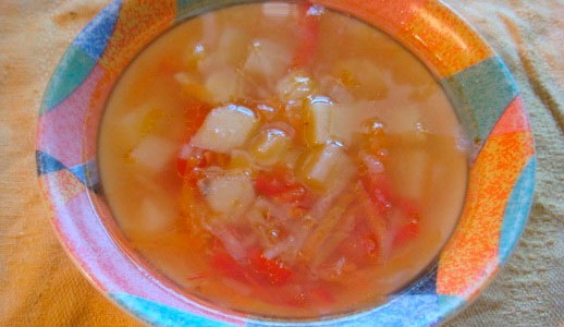 суп в духовке из картофеля