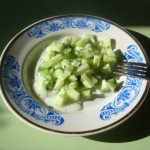 Весенний салат из огурцов