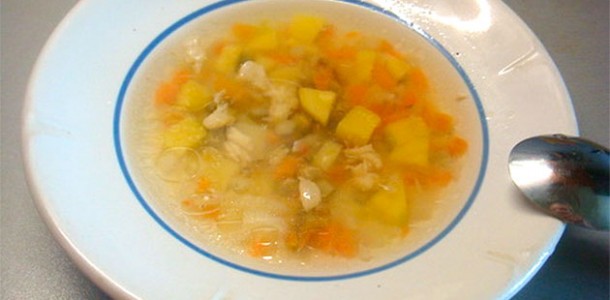 овощной суп на бульоне