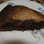 Шоколадно-грушевый пирог