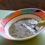 Постный суп-пюре со шпинатом