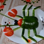 Детское овощное блюдо — жук