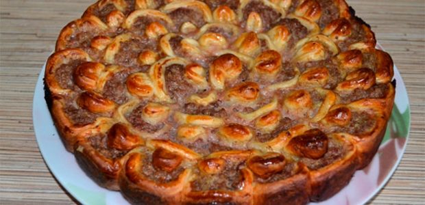 1 Пирог с мясом «Хризантема»
